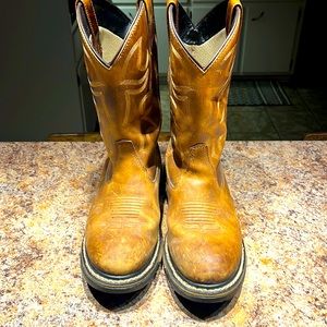 MENS ROCKY 11 inch BRANSON ROPER WATERPROOF WELLINGTON BOOT SIZE 9